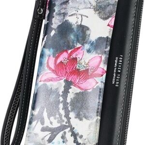 Forever Young Floral Women's Bag - Black and Pink NWT